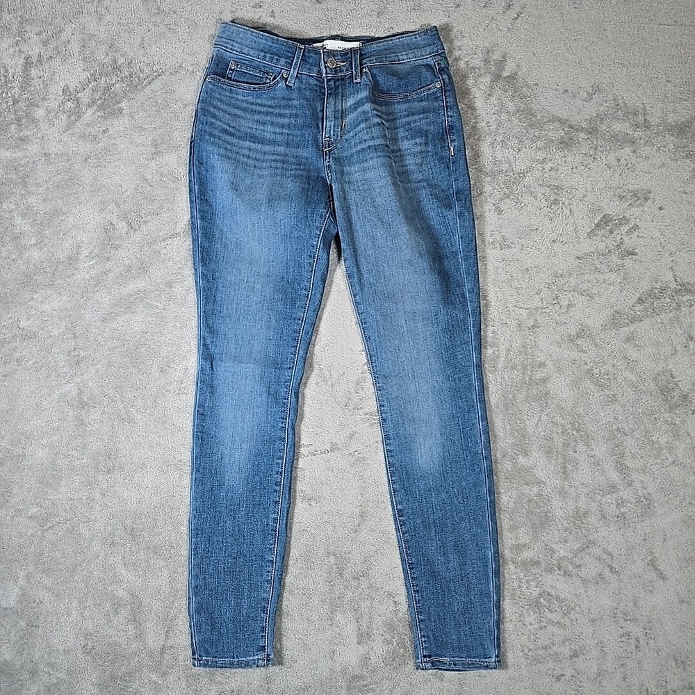 Levis Jeans Womens 27/27 Blue Mid Rise Skinny Normcore Stretch Casual